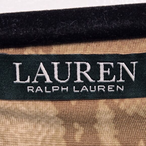 Lauren Ralph Lauren Contessa Snake Print Pointe Knit Sheath Dress 3X Tan - Picture 3 of 6